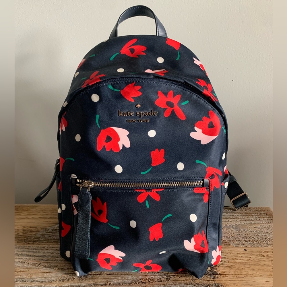 USED-Kate Spade Chelsea Whimsy Floral Medium Backpack